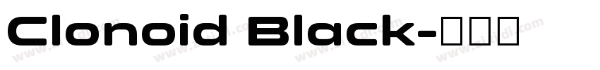 Clonoid Black字体转换